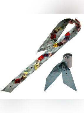 Dior Multicolor Twilly Scarf - Wheel of Fortune - with tube/box